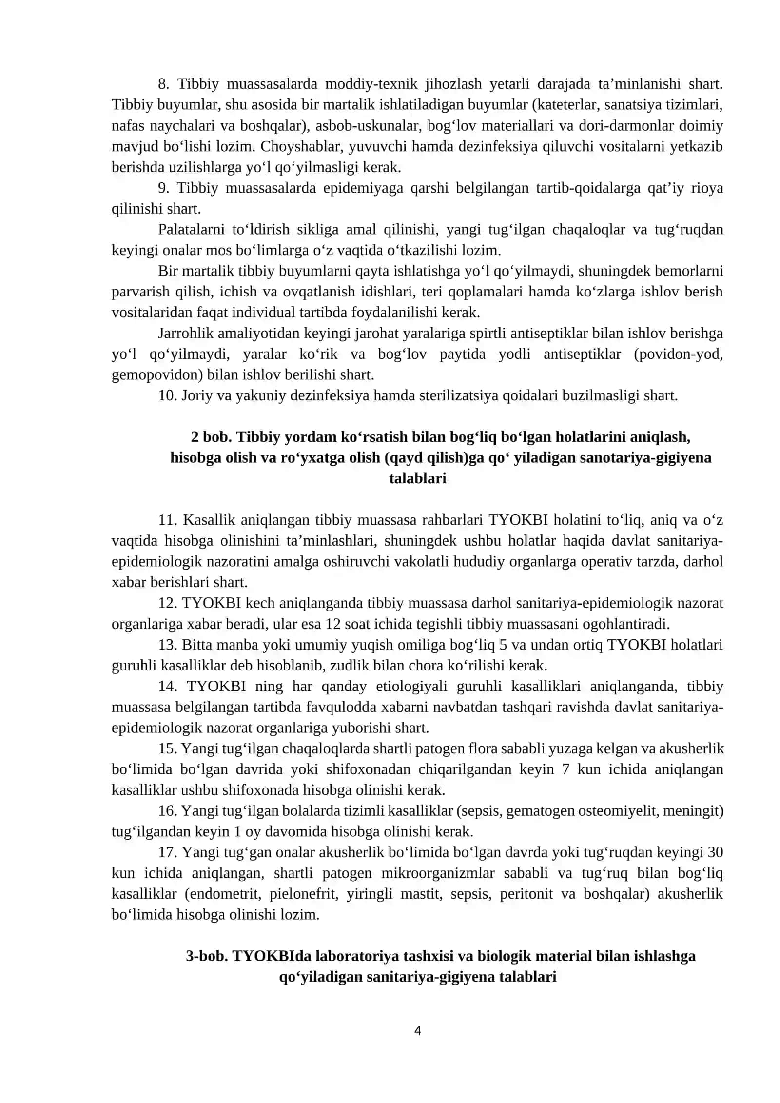 Tibbiy yordam ko'rsatish choralari 4