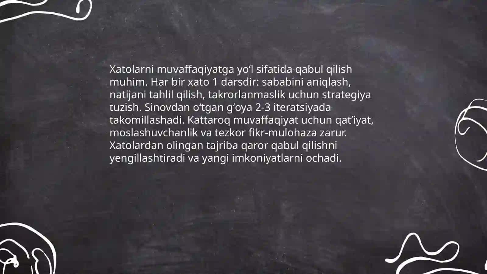 Muvaffaqiyat- qimmatli tajriba mevasi 4