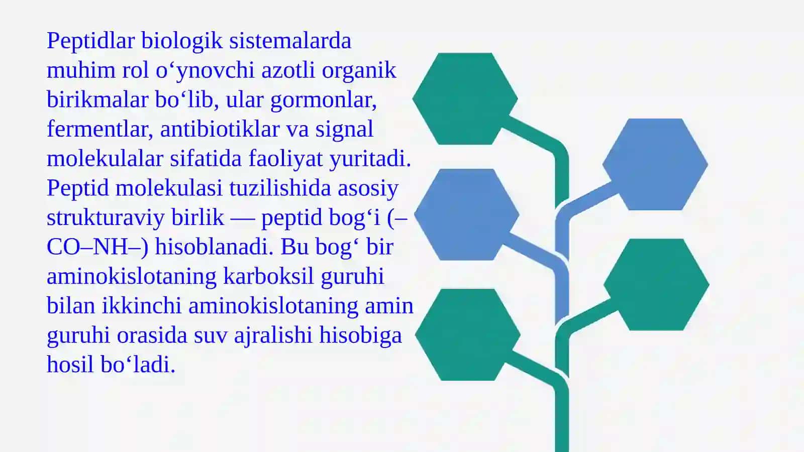 Peptidlarning sifat reaksiyalari. 4