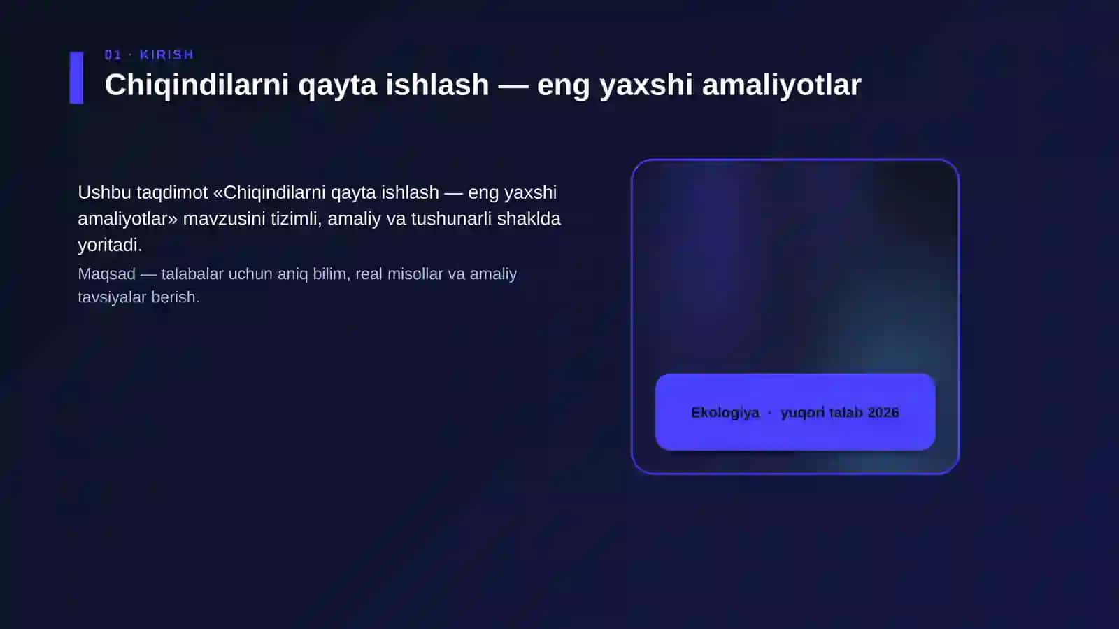 Chiqindilarni qayta ishlash — eng yaxshi amaliyotlar 4