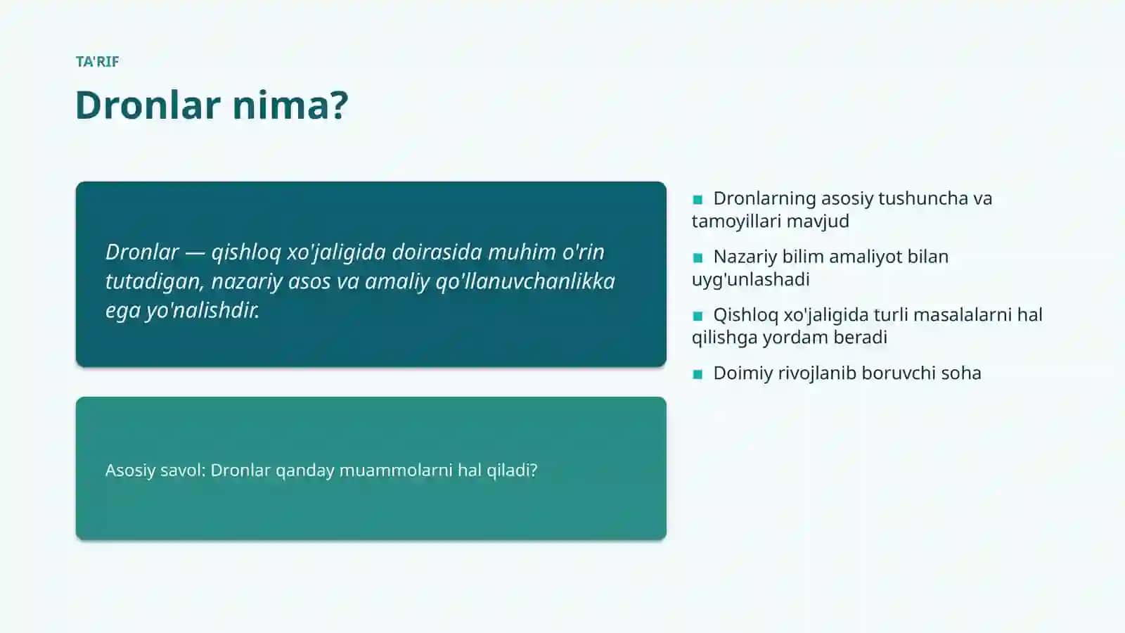 Dronlar Metodlari va usullari 4