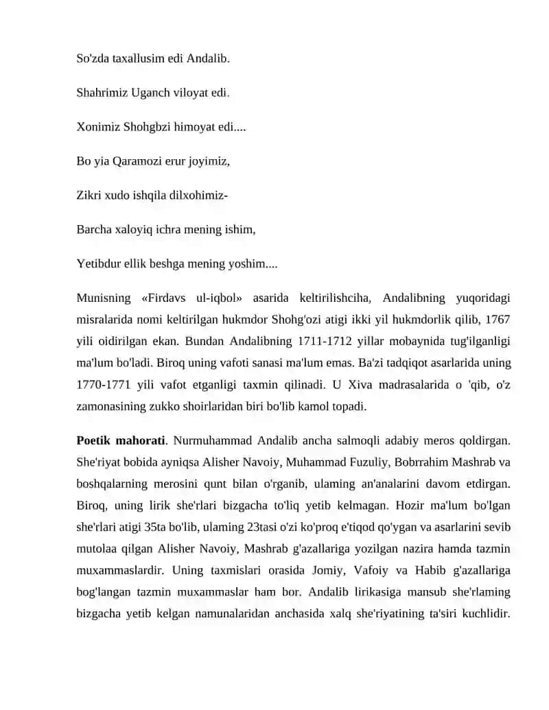 Andalib va Nishotiy dostonlari misolida davr dostonchiligi borasida mulohaza yuritish 4