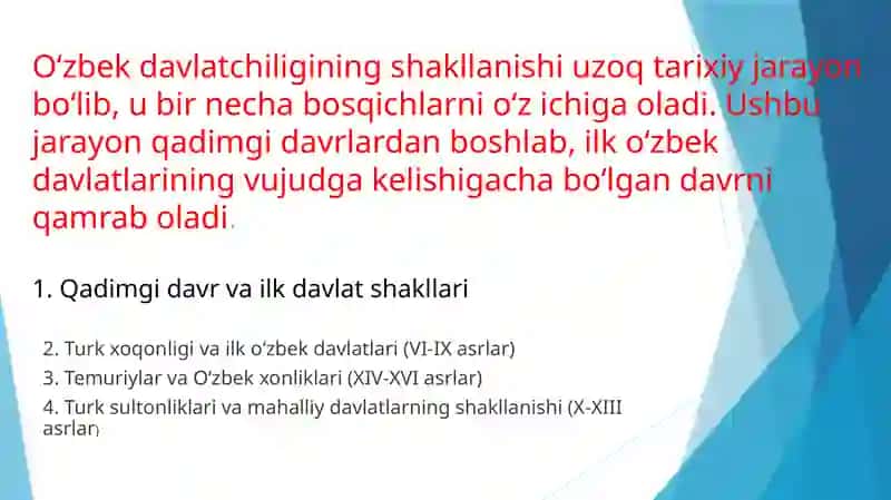 O’ZBEKISTONDA DAVLATCHILIK VA DAVLAT MAHALIY BOSHQARUVI TARIXINING MANBAASHUNOSLIK ASOSLARI 4