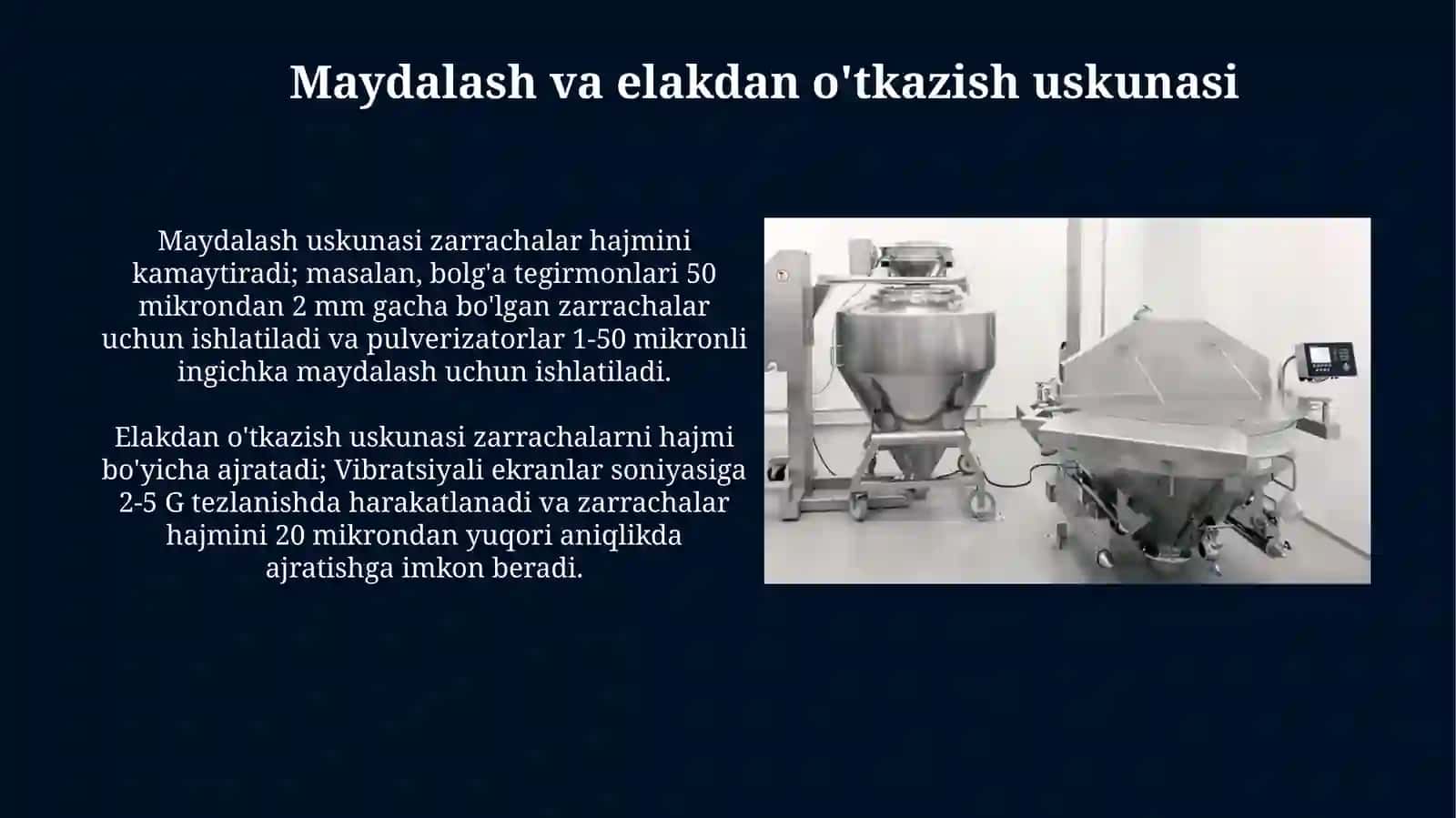 Farmatsevtik texnologiyada ishlatiladigan mashina va qurilmalar haqida umumiy tushuncha 4