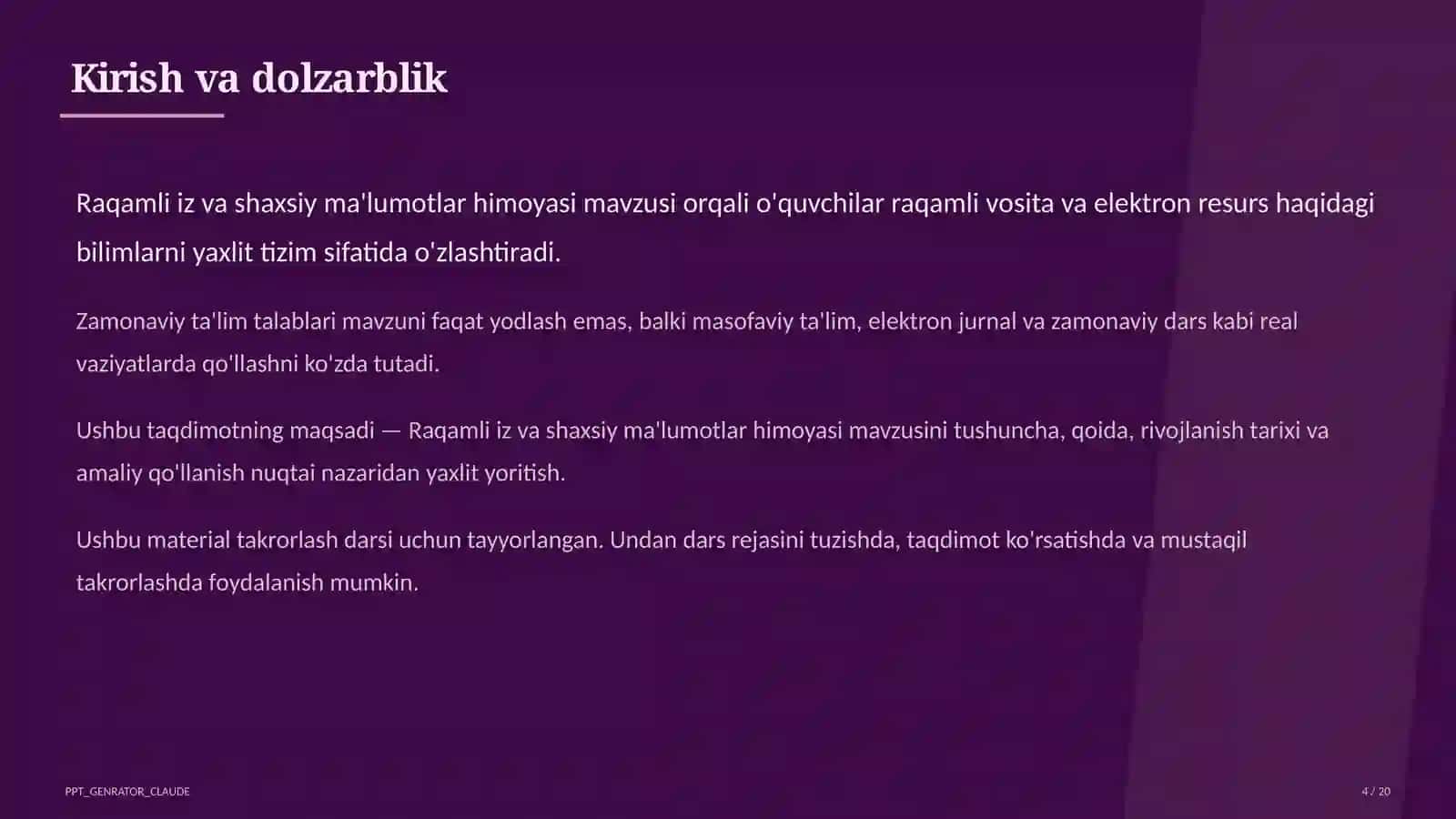 Raqamli iz va shaxsiy ma'lumotlar himoyasi 4