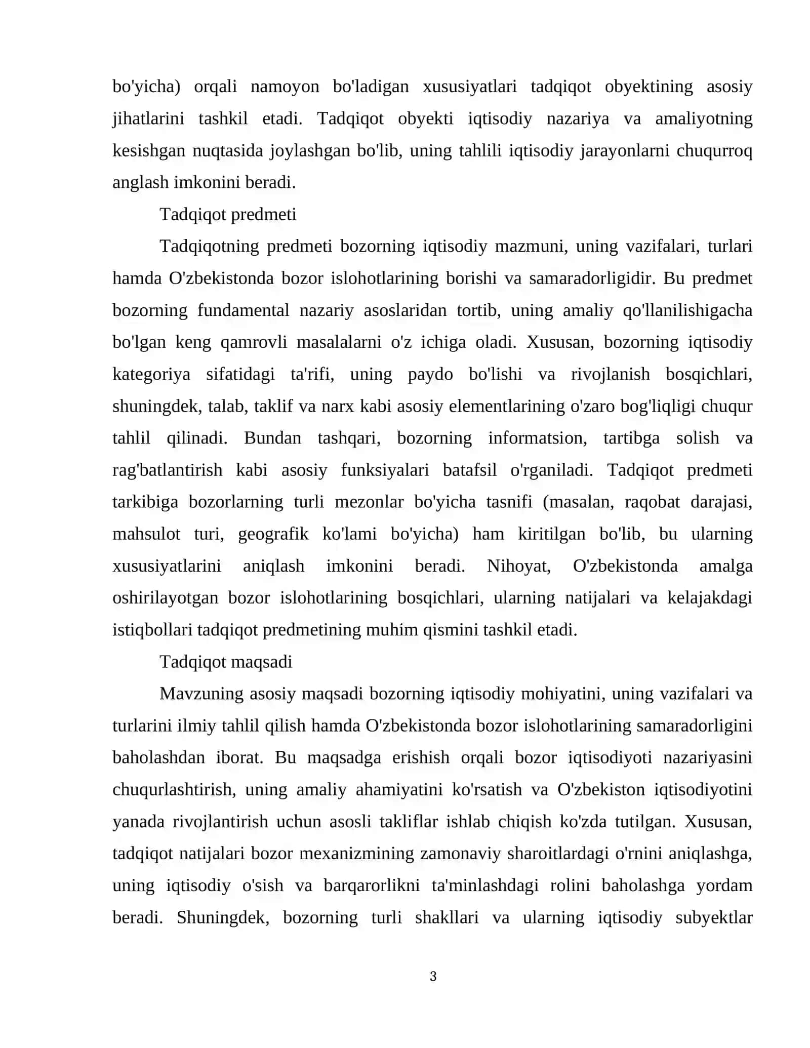 Bozorning iqtisodiy mazmuni , uning vazifalari va turlari . 4