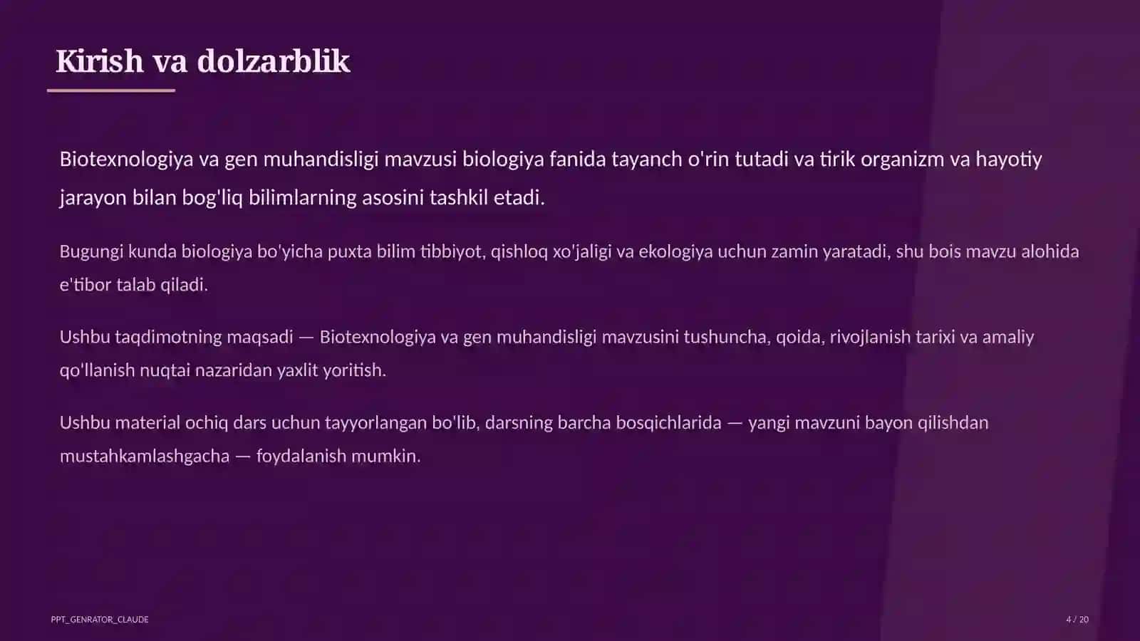 Biotexnologiya va gen muhandisligi (11-sinf) 4