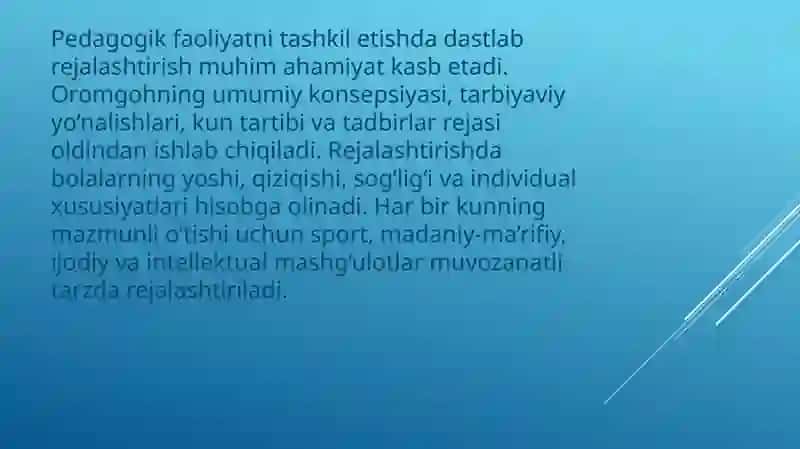 Yozgida Molish Oromgohlarida Pedagogik Faoliyatni Tashkilotish 4