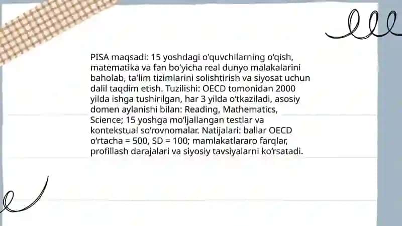 Xalqaro baholash dasturlari 4