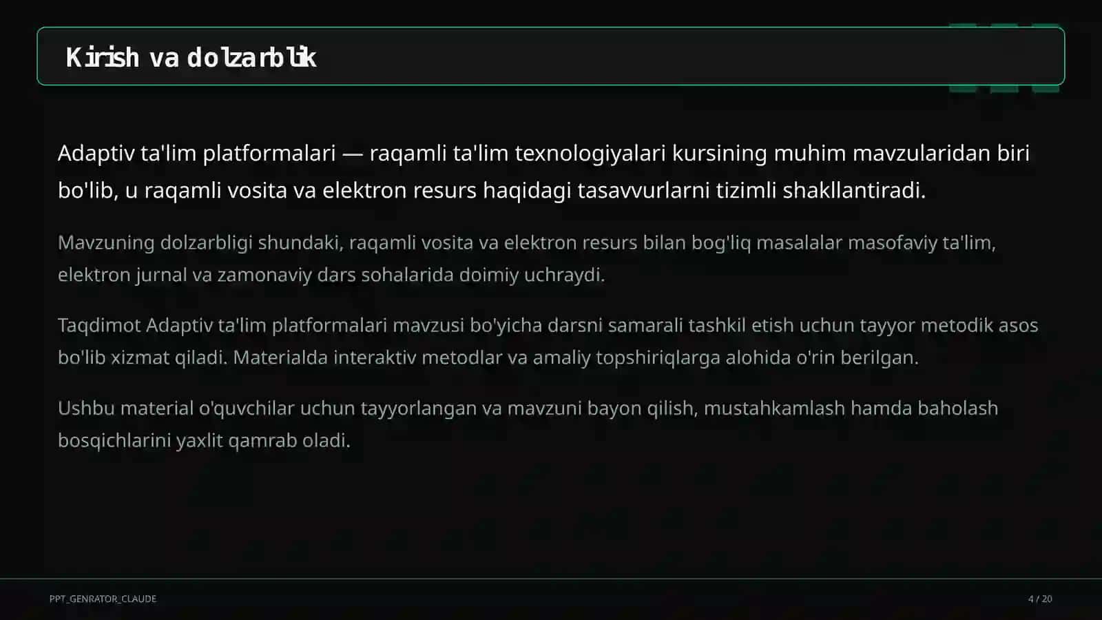 Adaptiv ta'lim platformalari 4