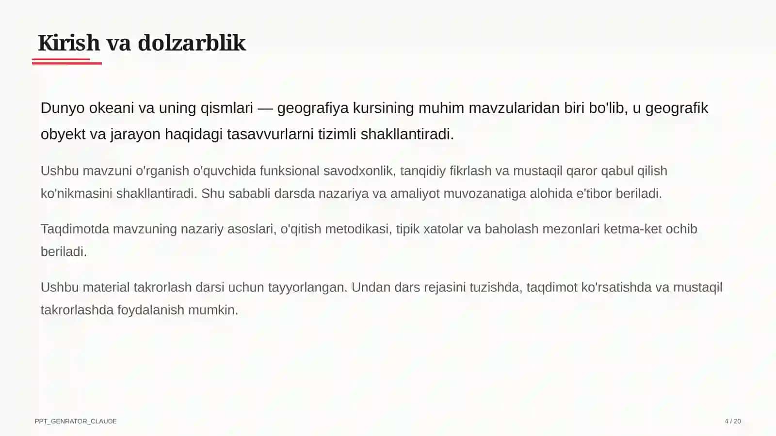 Dunyo okeani va uning qismlari (7-sinf) 4