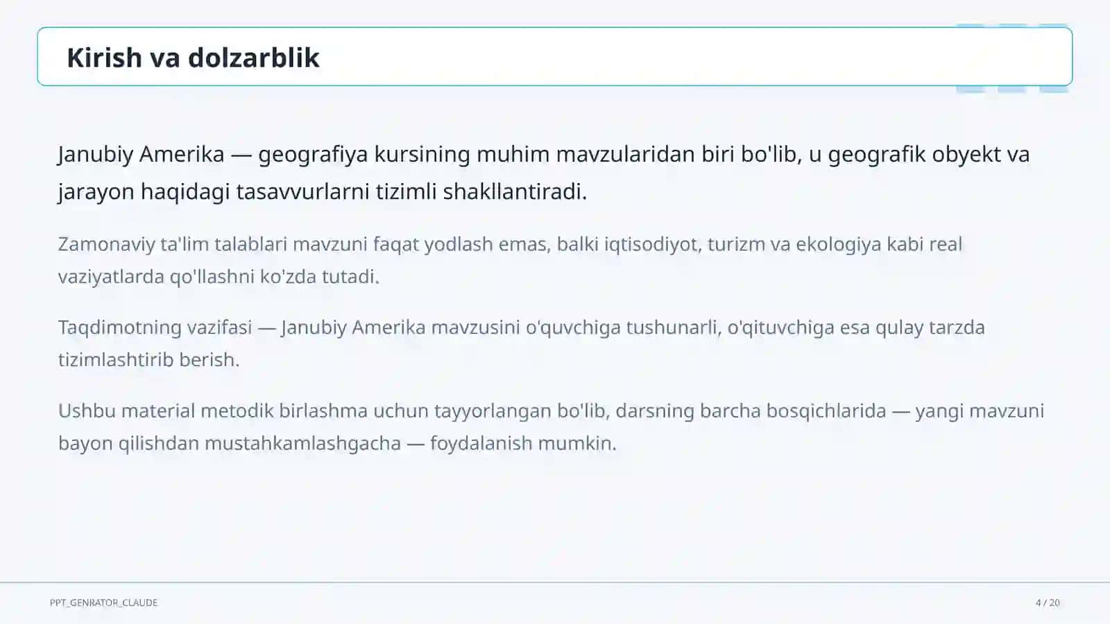 Janubiy Amerika (7-sinf) 4