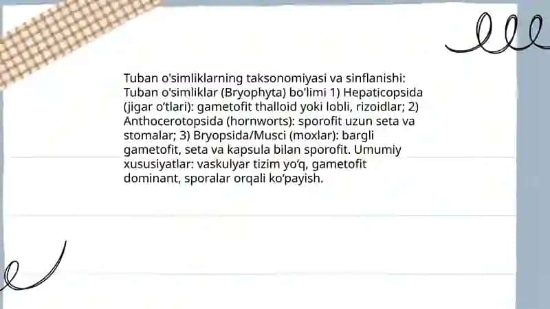 Tuban o'simliklar bo'limi 4