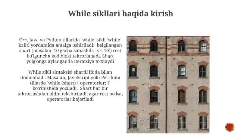 While takrorlash operatori 4
