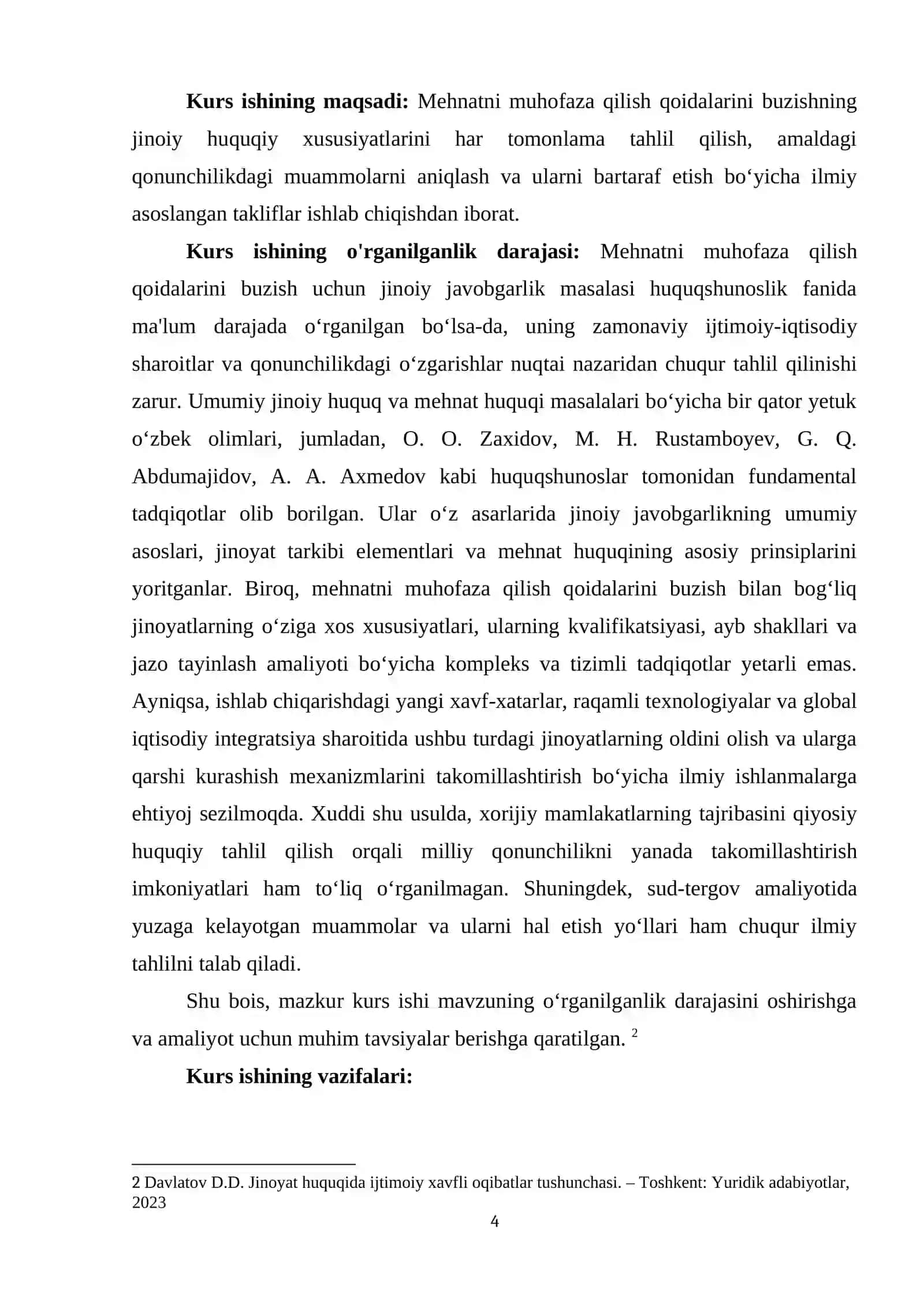 Mehnatni muhofaza qilish qoidalarini buzishning jinoiy-huquqiy xususiyatlari 4