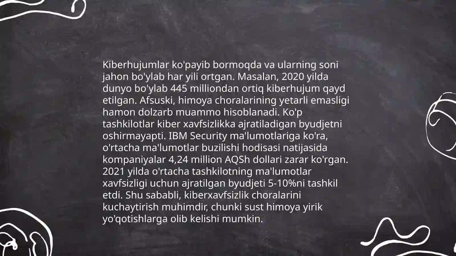 Ma'lumot xavfsizligi muammolari 4