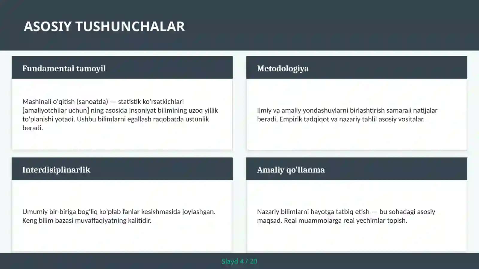 Mashinali o'qitish (sanoatda) — statistik ko'rsatkichlari [amaliyotchilar uchun] 4