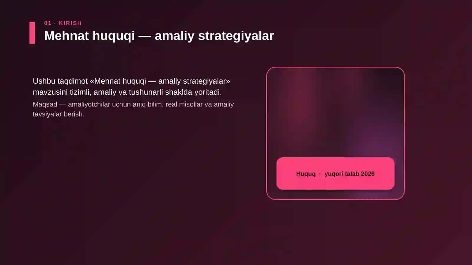 Mehnat huquqi — amaliy strategiyalar 4