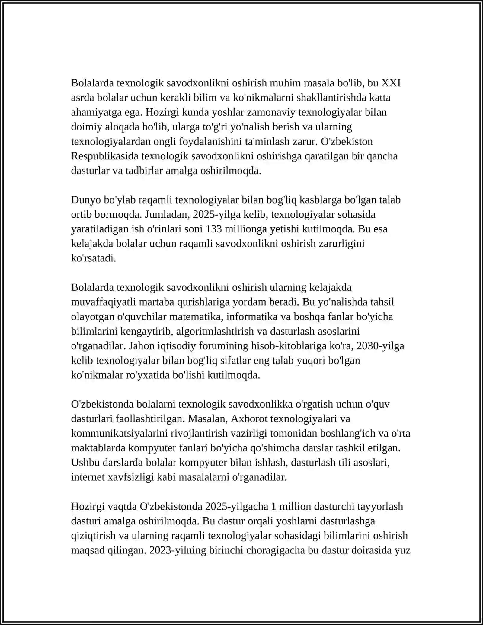 MAKTABGACHA TA’LIM TASHKILOTLARNING TA’LIM-TARBIYA JARAYONIGA KOMPYUTERLARDAN FOYDALANISHNING AFZALLIK TOMONLARI 4