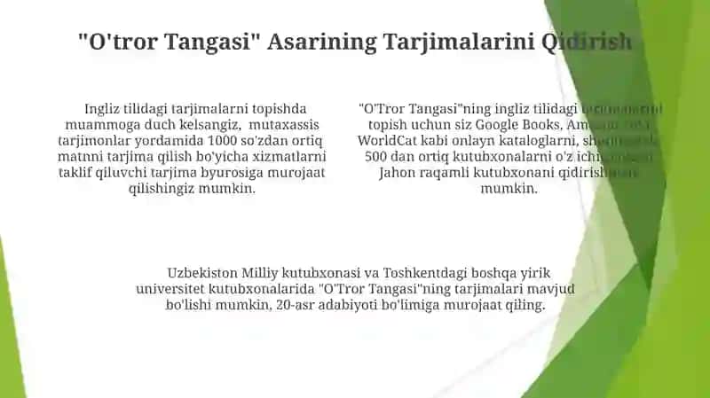 O'tror Tangasi 4