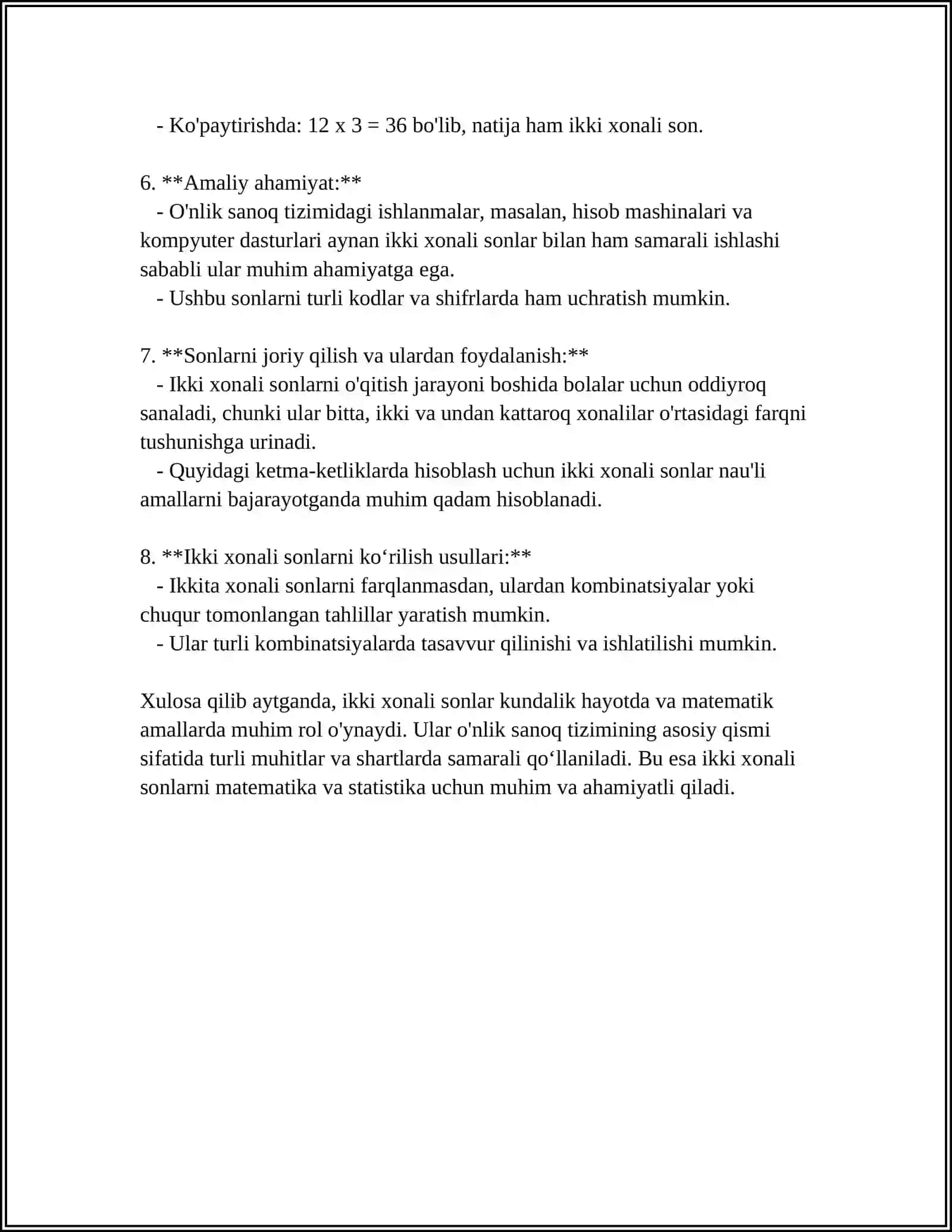Sinf matematika darslarida 2 xonalik sonlarni qo'shishni o'rgatish nazaryasi 4