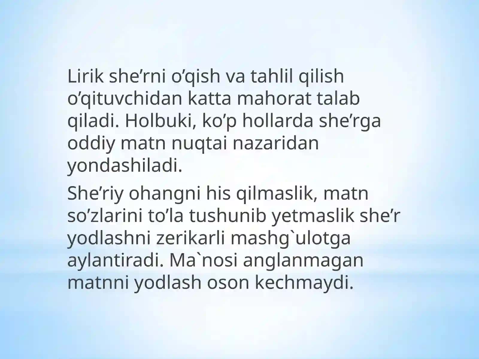SHE’R O’QITISH METODIKASI 4