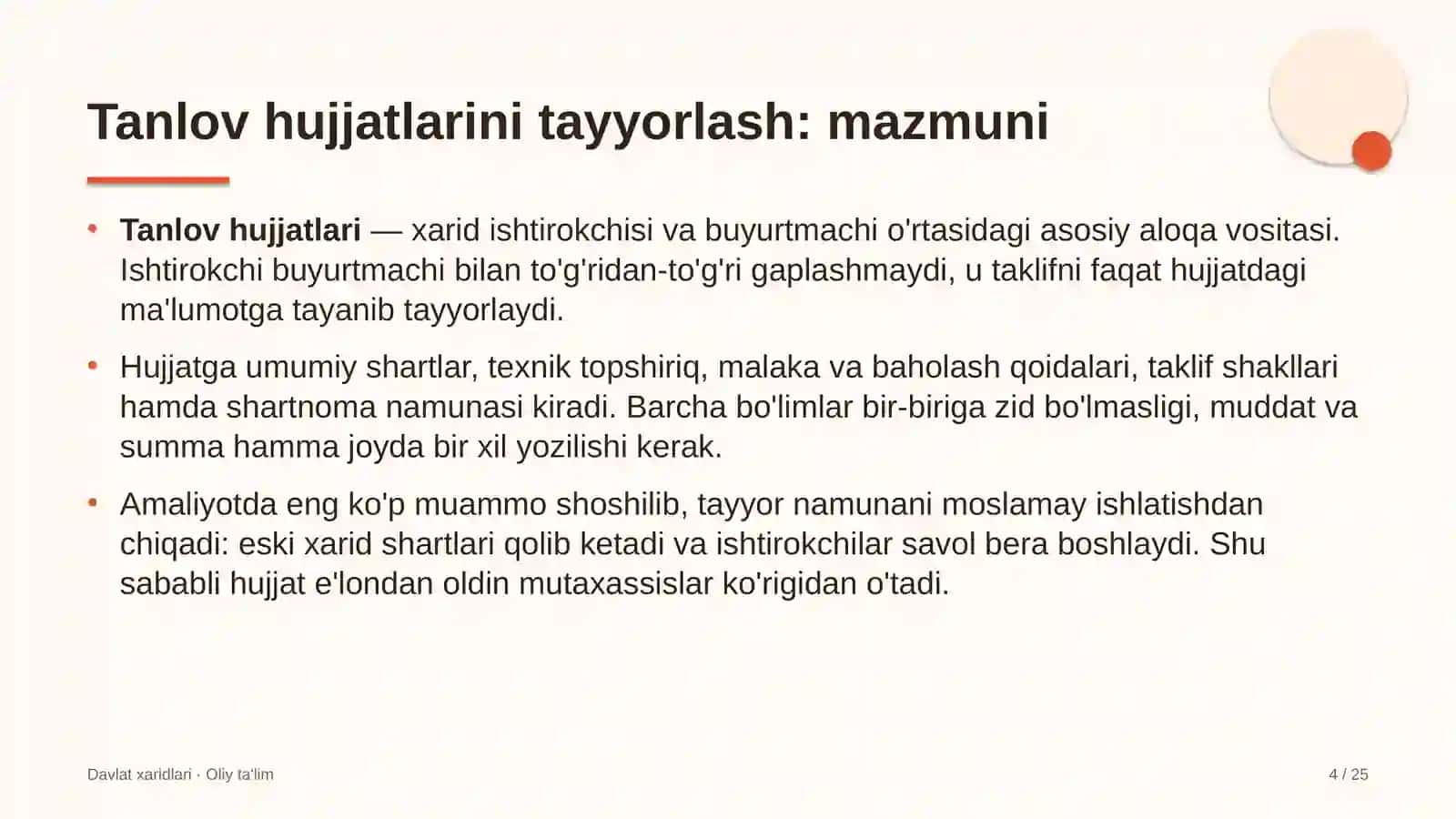 Yuk tashish kompaniyalarida tanlov hujjatlarini tayyorlash 4
