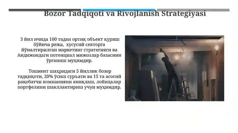 Qurilish firma tuzish strategiyasi 4