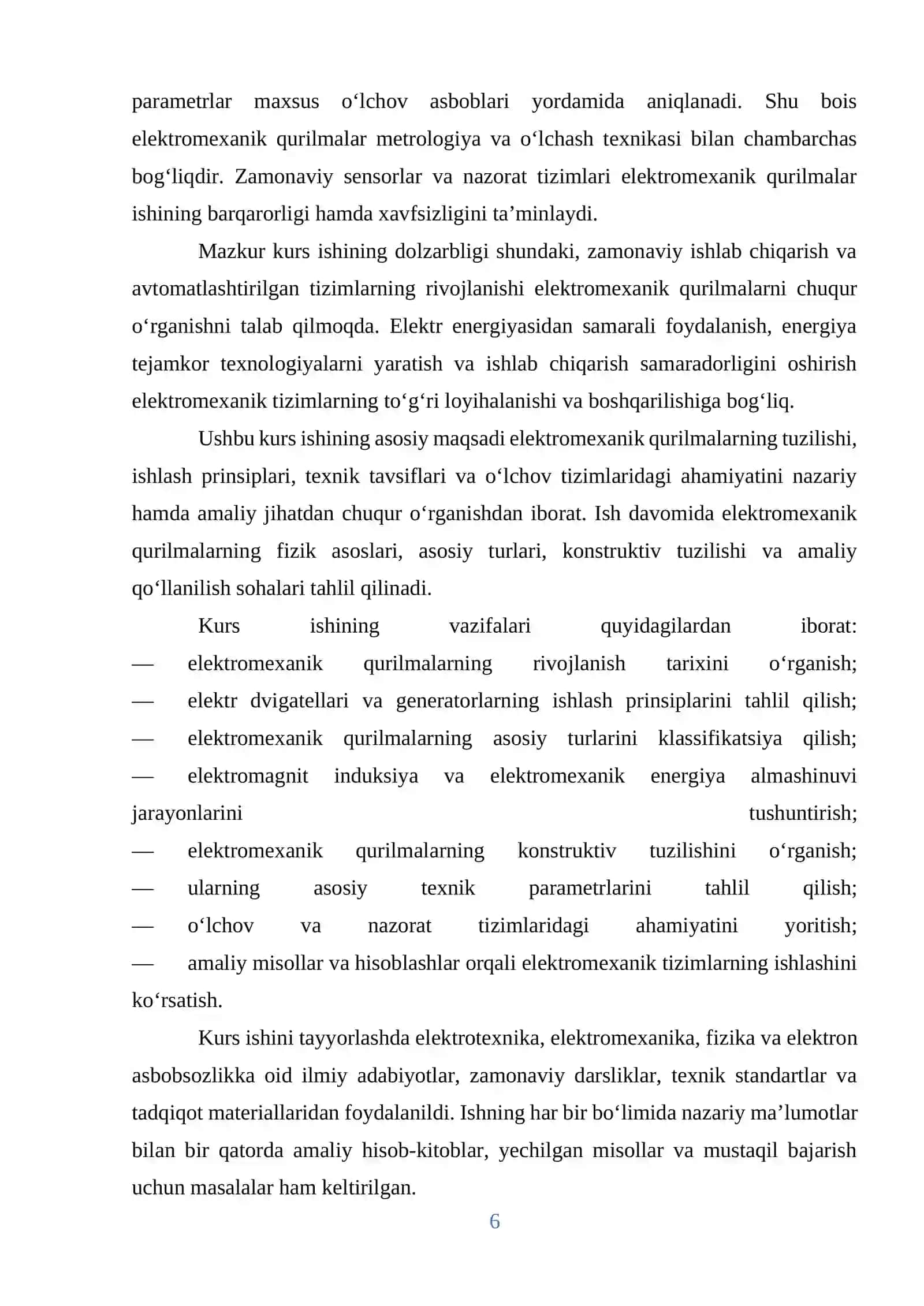 Elektromexanik qurilmalar tuzilishi, ishlash prinsipi va o‘lchovlardagi o‘rni 4