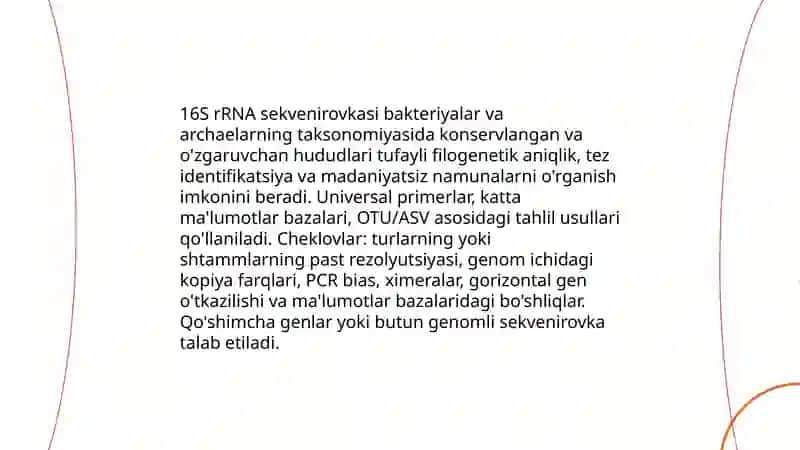 Mikroorganizmlarning zamonaviy sistematikssi 4