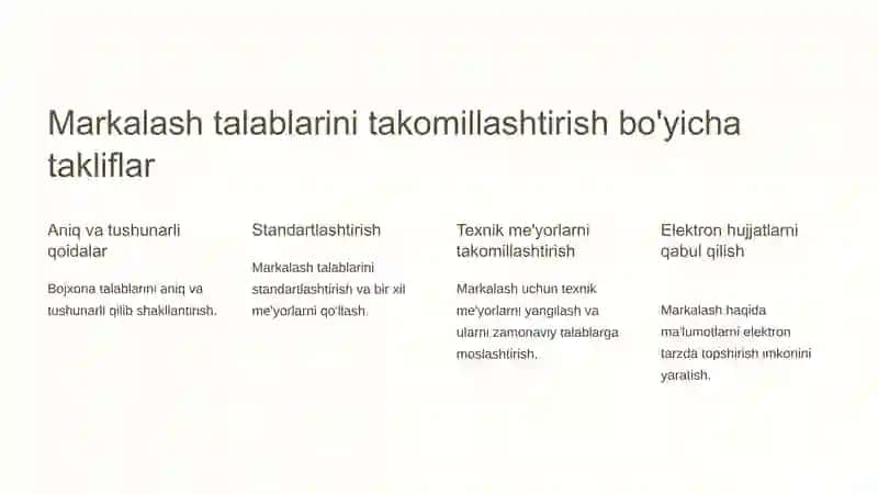 Import qilinadigan iste'mol tovarlarining ayrim turlarini markalash va bojxona rasmiylashtiruvidan o'tkazish tartibini takomillashtirish 4