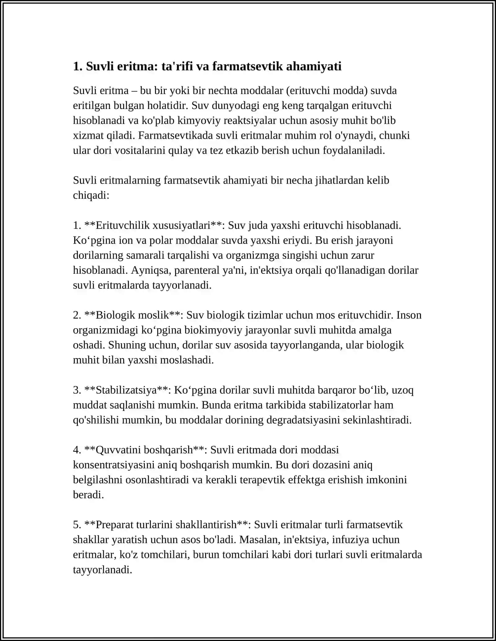 SUVLI ERITMALAR, TAVSIFI, TASNIFI, TAYYORLANISH BOSQICHLARI 4