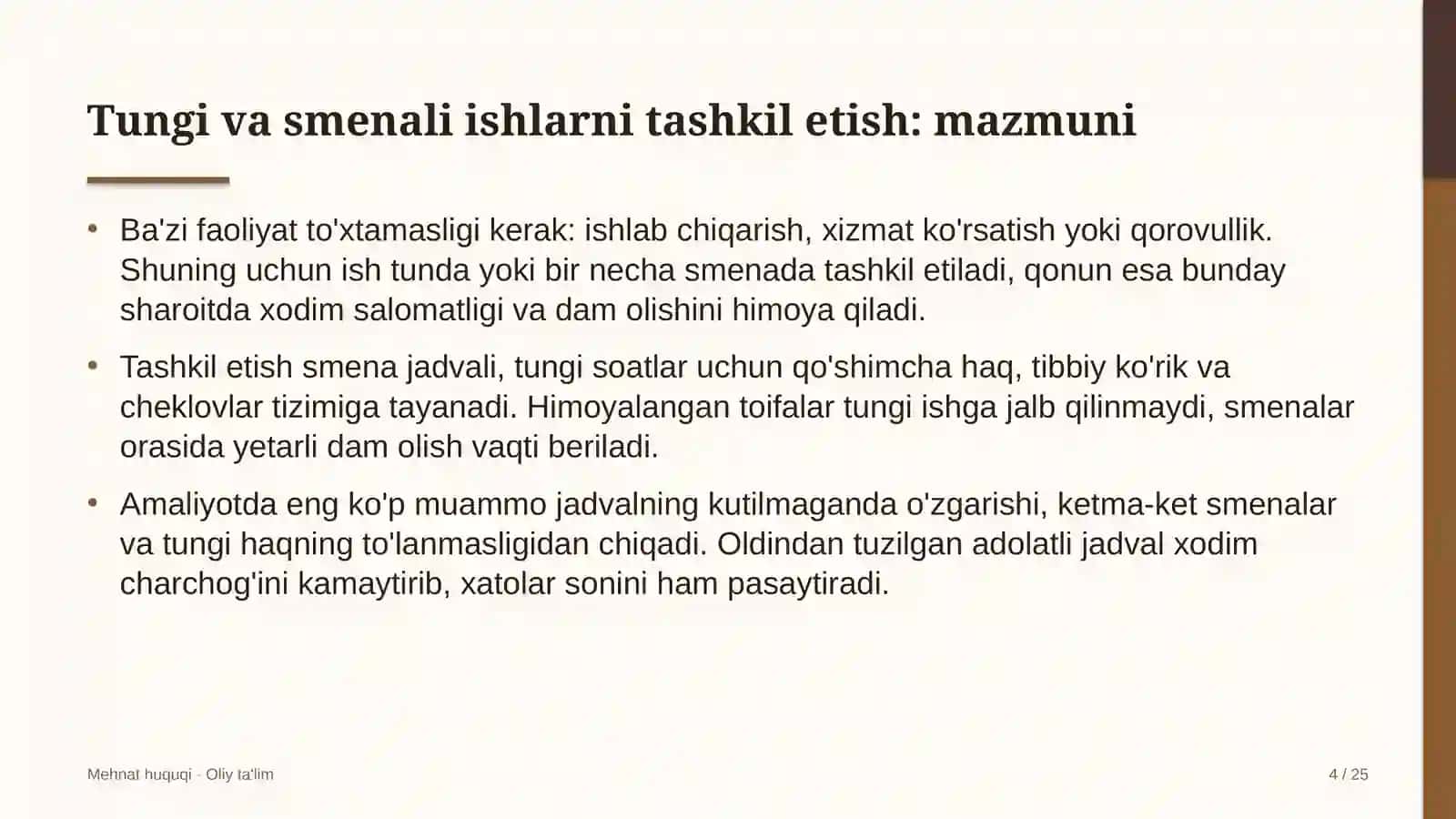 buyumlar interneti sohasida tungi va smenali ishlarni tashkil etish 7518 4
