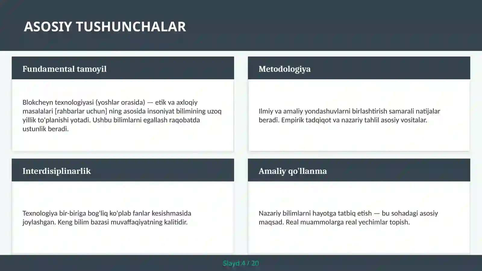 Blokcheyn Texnologiyasi (Yoshlar Orasida) — Etik va Axloqiy Masalalari [Rahbarlar Uchun] 4