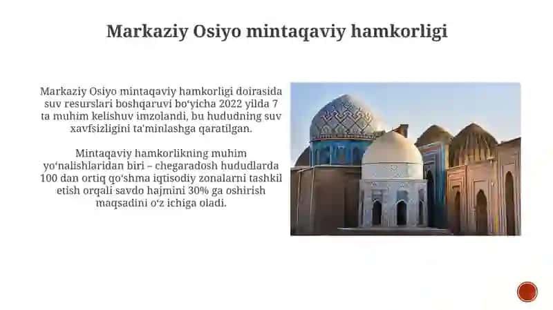 Mirziyoyev davridagi tashqi siyosatning asosiy tamoyillari 4