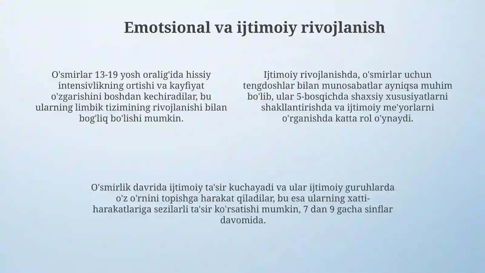 Oʻsmirlik davrida psixik rivojlanish xususiyatlari 4
