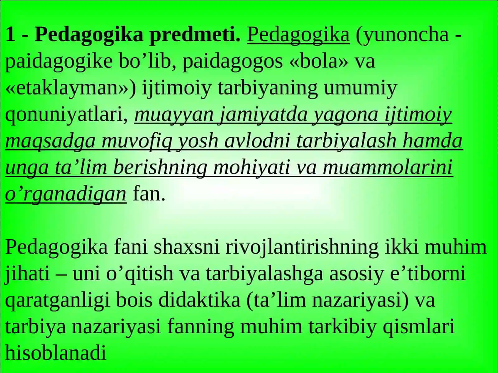 Pedagogika fanining predmeti va metodologiyasi 4