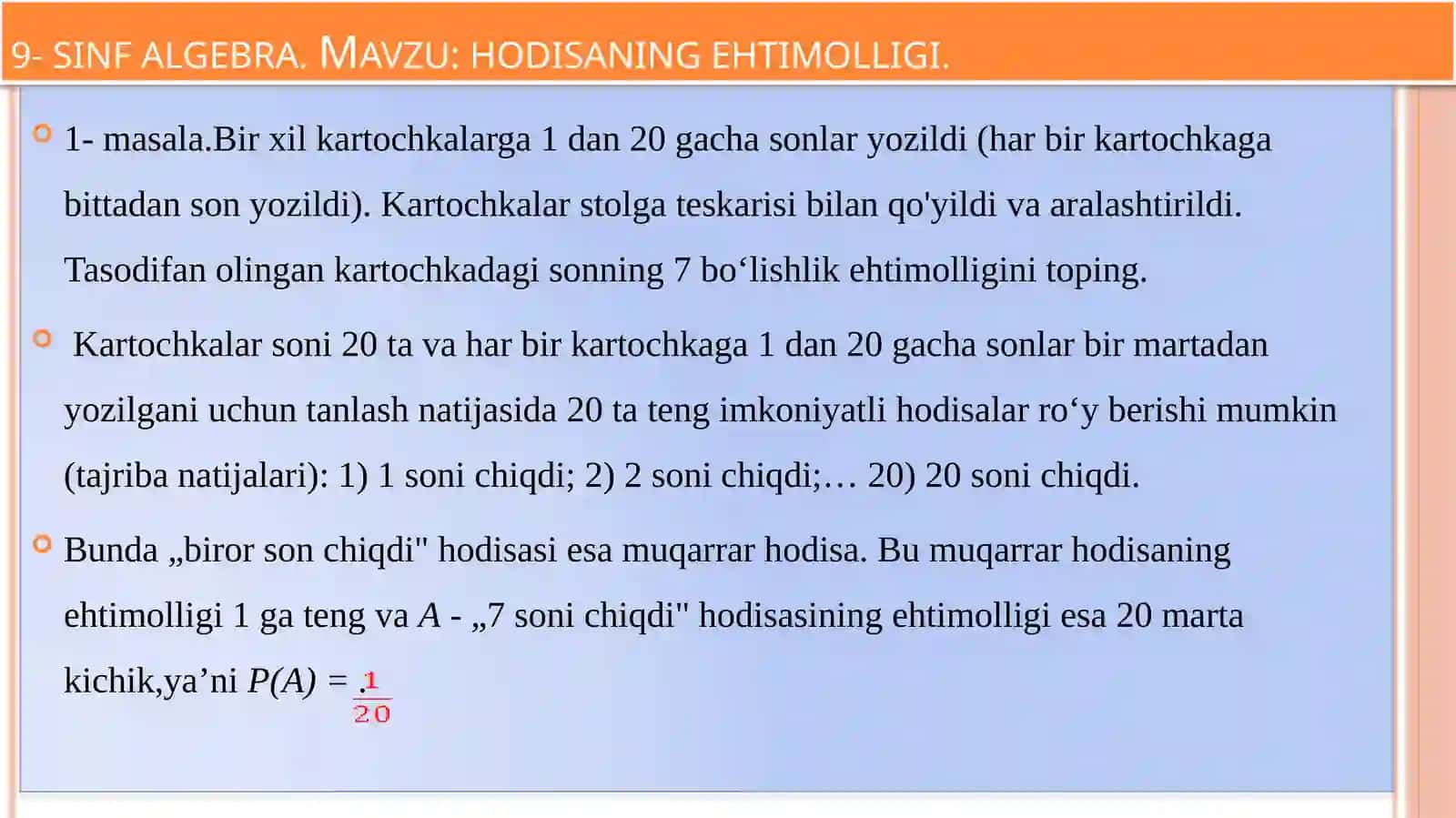 HODISANING EHTIMOLLIGI 4