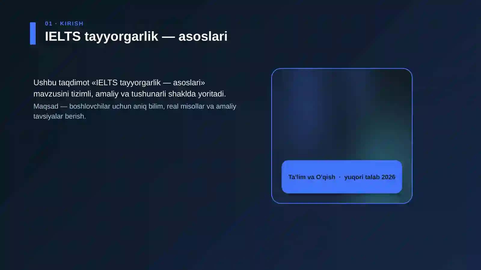 IELTS tayyorgarlik — asoslari 4