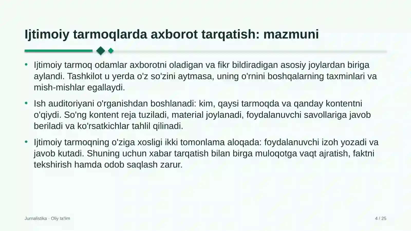 Elektr transportida ijtimoiy tarmoqlarda axborot tarqatish 4