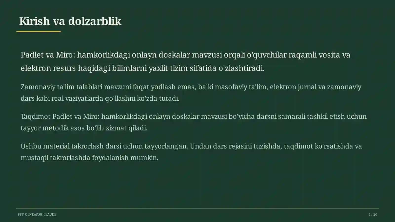 Padlet va Miro: hamkorlikdagi onlayn doskalar 4