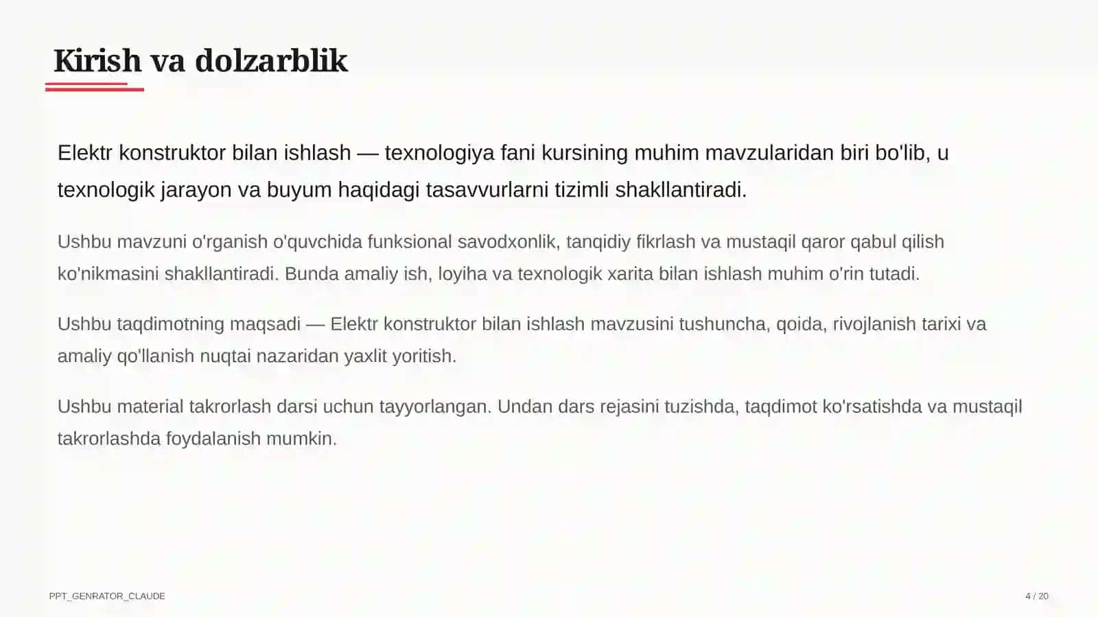 Elektr konstruktor bilan ishlash (4-sinf) 4