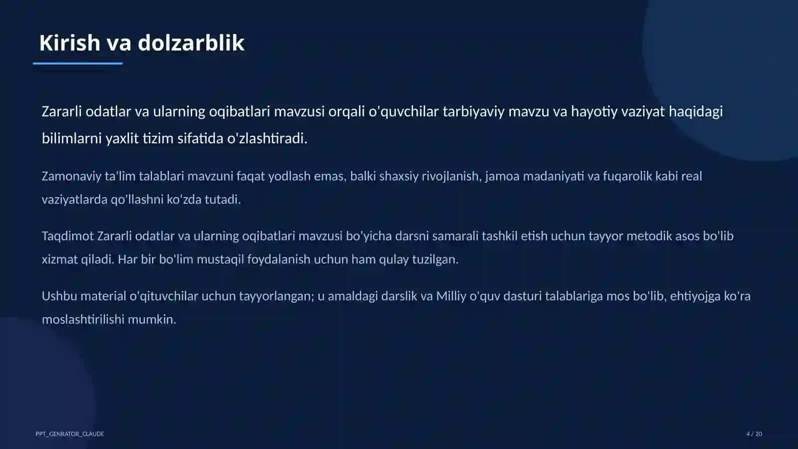 Zararli odatlar va ularning oqibatlari 4