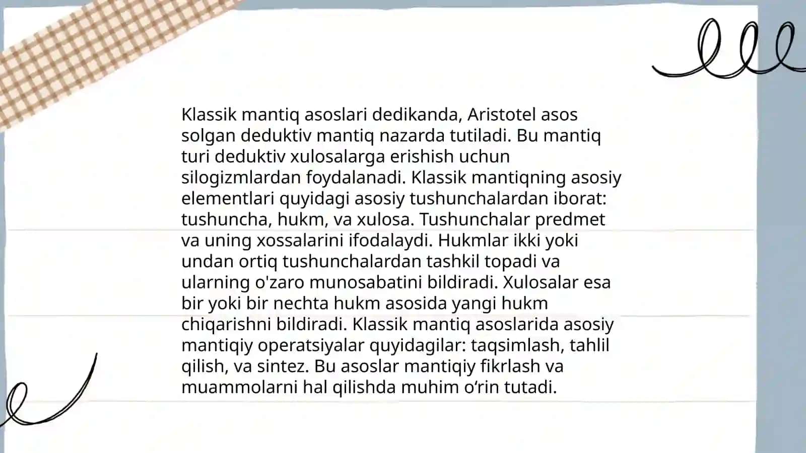 Mantiq va tafakkur shakllari 4