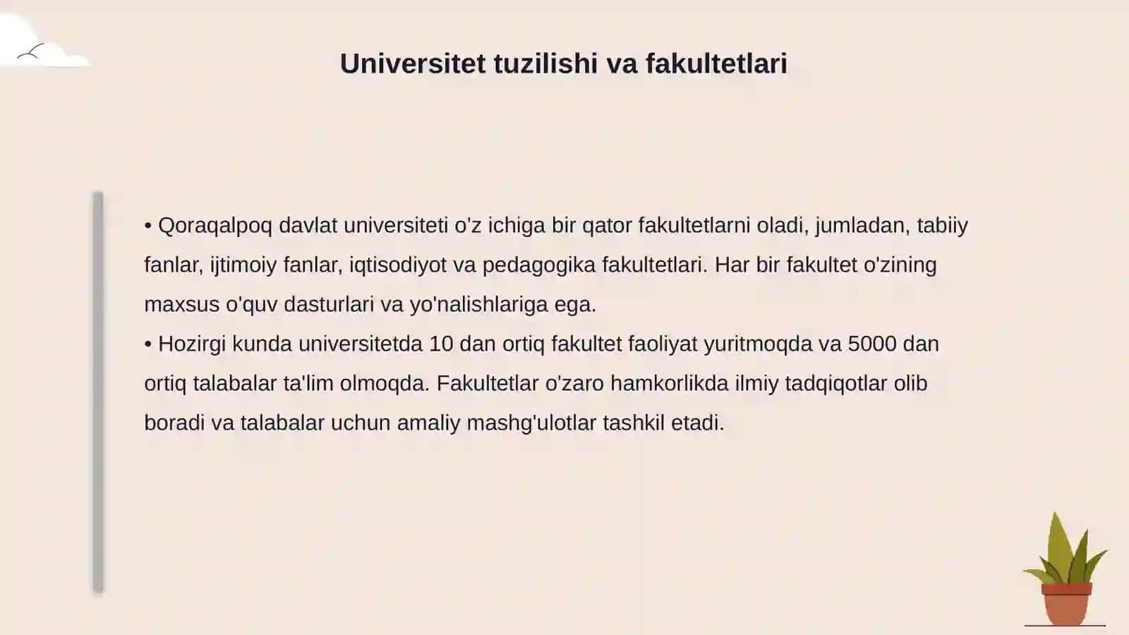 Qoraqalpoq davlat universiteti Islom Rozmatov Reja 4