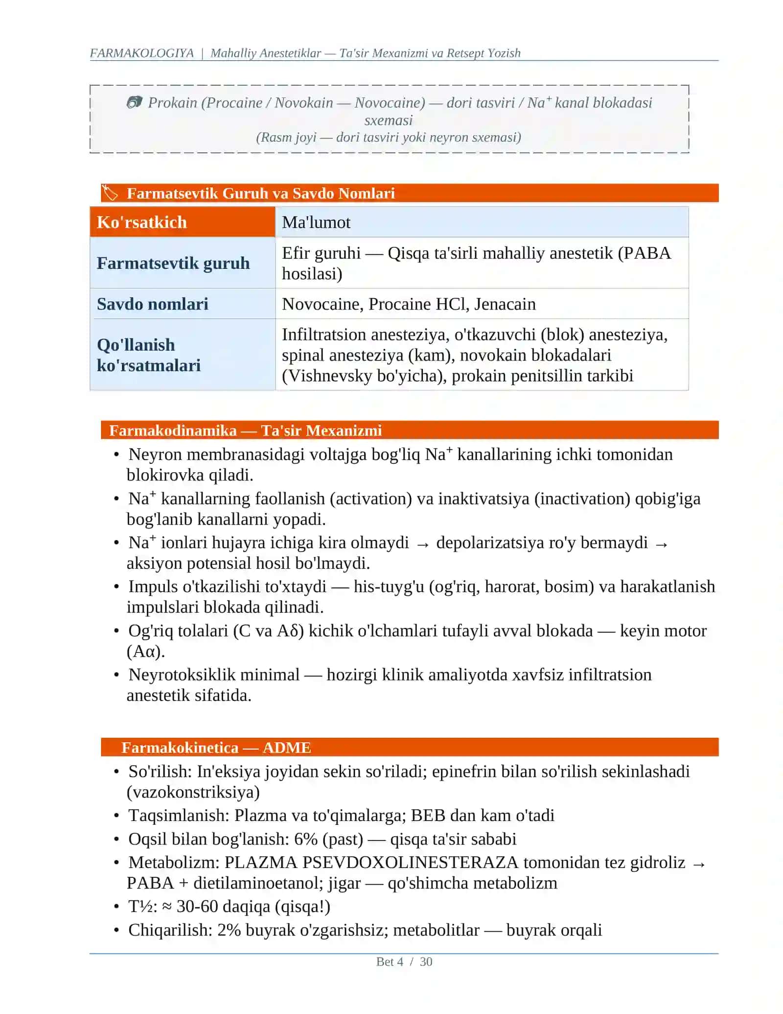 MAHALLIY ANESTETIKLAR MUSTAQIL ISH 4