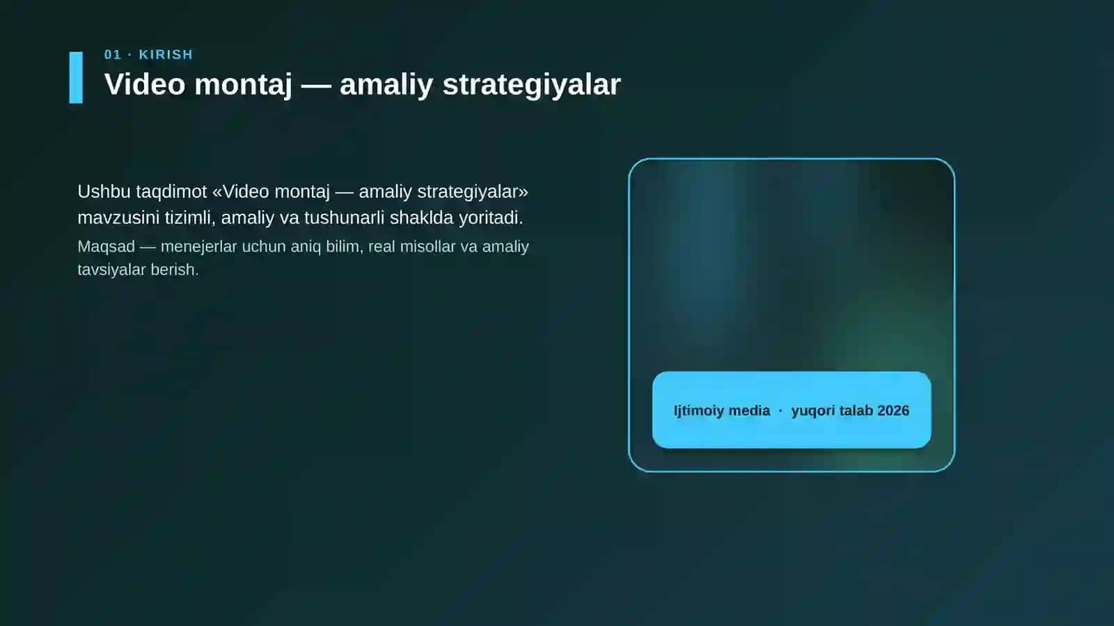 Video montaj — amaliy strategiyalar 4