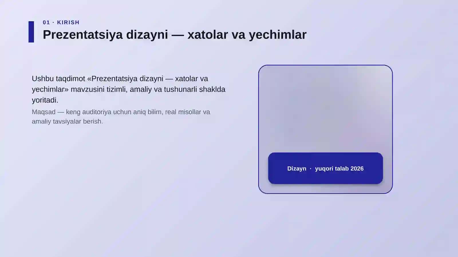 Prezentatsiya dizayni — xatolar va yechimlar 4