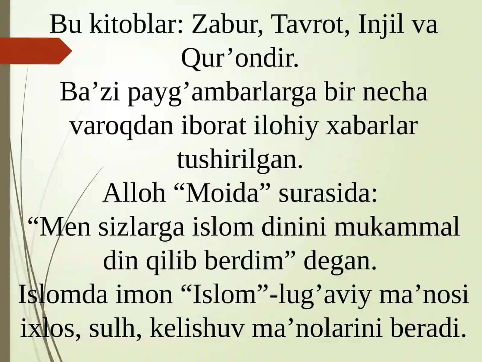Iymon va e’tiqodning shakllanishi va namoyon bo’lishi 4