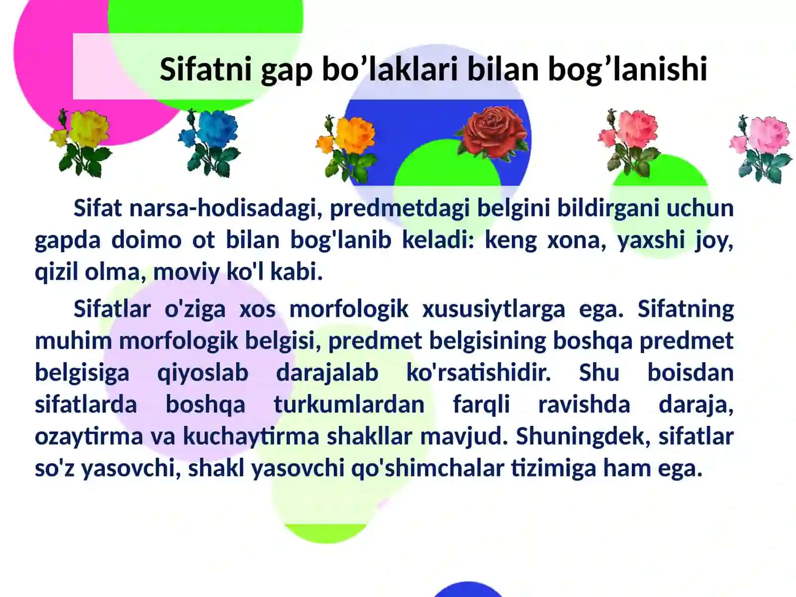 Sifatso’z turkumi 4